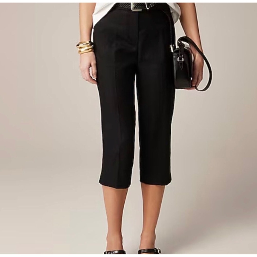 J CREW Kate capri pant in stretch linen blend NWT size 2